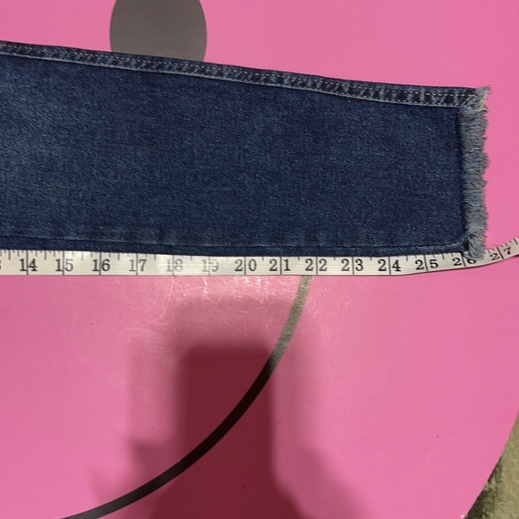 Free People High Waist Distressed Hem Jeans Size 27 - Picture 8 of 10